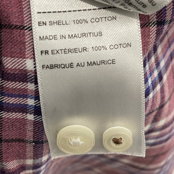 UNTUCKit Men's Azienda Slim Fit Button Front Shirt Navy/Pink Plaid Cotton Large - Picture 4 of 8